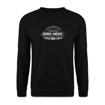 Suho meso Balkan - Unisex Sweatshirt - black - Front - Alina (178cm) & Michal (187cm)