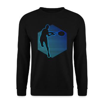 Tennis Tennis Jouer au tennis Joueurs de tennis - Sweat-shirt Unisexe - noir - Devant - Alina (178cm) & Michal (187cm)