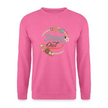 Danse swing Lindy Hop Swing Out - Sweat-shirt Unisexe - rose - Devant