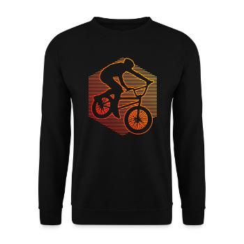 bmx vélo femmes bmx vélo vélo bmx jeune - Sweat-shirt Unisexe - noir - Devant - Alina (178cm) & Michal (187cm)