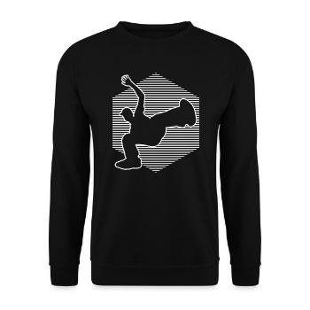 Hiphop Break Dance Breakdance Femmes Bgirl - Sweat-shirt Unisexe - noir - Devant - Alina (178cm) & Michal (187cm)