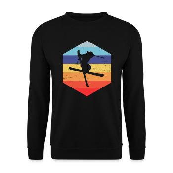 Ski Freestyle Herren Freestyle Ski Slopestyle - Unisex Pullover - Schwarz - Vorne - Alina (178cm) & Michal (187cm)