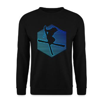 Herren Ski Freestyle Ski Jumping Freestyle Ski - Unisex Pullover - Schwarz - Vorne - Alina (178cm) & Michal (187cm)