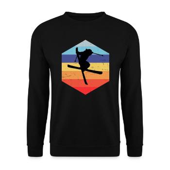 Slopestyle Femmes Freestyle Ski Freestyle - Sweat-shirt Unisexe - noir - Devant - Alina (178cm) & Michal (187cm)