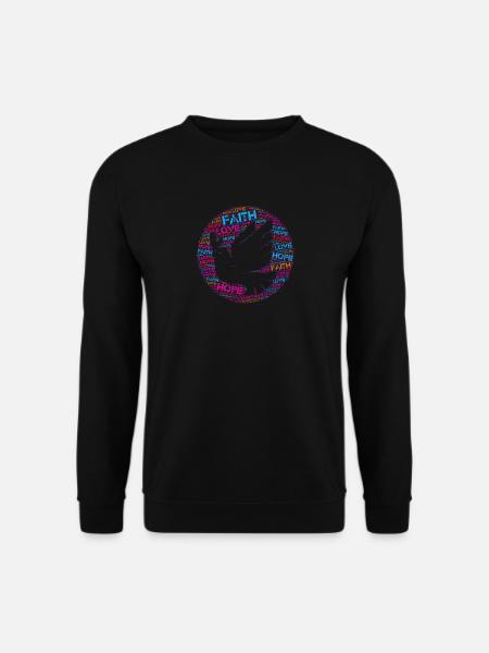 Korinther 13:13 Glaube Hoffnung Liebe - Unisex Pullover - Schwarz