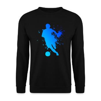 Football Football Women's Football Men - Unisex Sweatshirt - black - Front - Alina (178cm) & Michal (187cm)