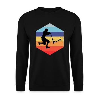 Trottinette Freestyle Trottinette Freestyle Femme - Sweat-shirt Unisexe - noir - Devant - Alina (178cm) & Michal (187cm)