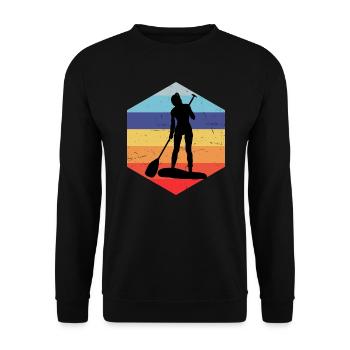 Stand up Paddling Board Damen Standup Paddling - Unisex Pullover - Schwarz - Vorne - Alina (178cm) & Michal (187cm)