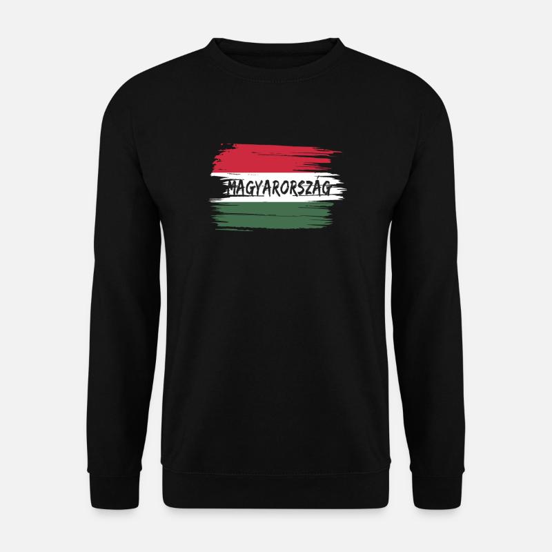 Magyarorszag Ungarn Flagge - Unisex Pullover - Schwarz