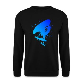 hydrofoil wingfoil Men wingsurfen wingsurf - Unisex Sweatshirt - black - Front - Alina (178cm) & Michal (187cm)