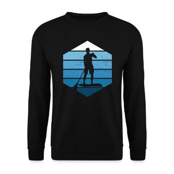 Standup Paddle Stand up Paddle Board Standup P - Sweat-shirt Unisexe - noir - Devant - Alina (178cm) & Michal (187cm)