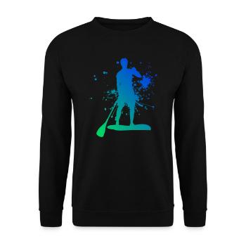 Standup Paddleboard Standup Paddle Femmes Hommes - Sweat-shirt Unisexe - noir - Devant - Alina (178cm) & Michal (187cm)