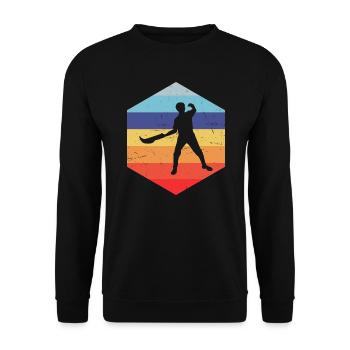 Pelote vasca Pelote Jai Alai Basque Pelote Homme - Sweat-shirt Unisexe - noir - Devant - Alina (178cm) & Michal (187cm)