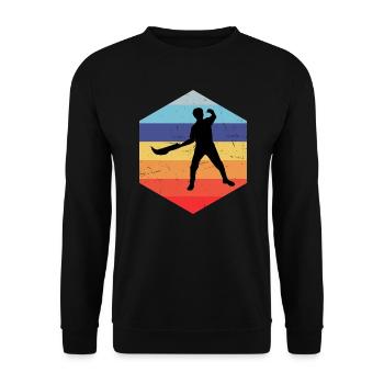 Femmes Jai Alai Pelota Hommes Pelote Basque - Sweat-shirt Unisexe - noir - Devant - Alina (178cm) & Michal (187cm)