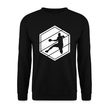 Joueurs de handball Handball masculin Handball féminin - Sweat-shirt Unisexe - noir - Devant - Alina (178cm) & Michal (187cm)