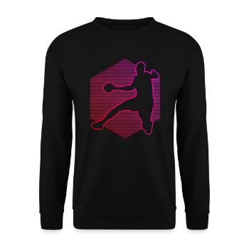 Handball Femmes Joueuses de handball Joueuses de handball Joueuses de handball - Sweat-shirt Unisexe - noir - Devant - Alina (178cm) & Michal (187cm)