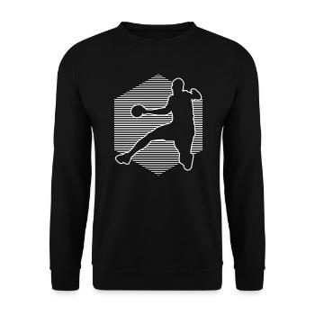 Men's Handball Players Women Handball Games Handball - Unisex Sweatshirt - black - Front - Alina (178cm) & Michal (187cm)