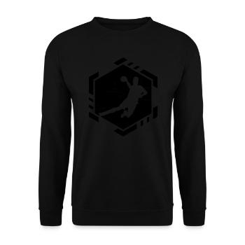 Joueurs de handball Handball Handball Hommes - Sweat-shirt Unisexe - noir - Devant - Alina (178cm) & Michal (187cm)