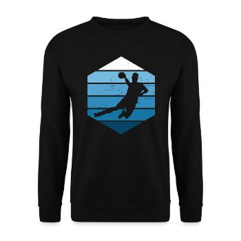 Handball féminin Handball Joueuses De handball Joueuses de handball Handball - Sweat-shirt Unisexe - noir - Devant - Alina (178cm) & Michal (187cm)