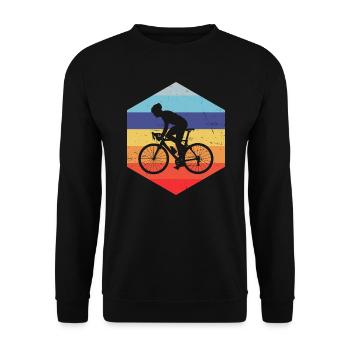Women's Road Bike Road Cycling Road Bike Road Cycling - Unisex Sweatshirt - black - Front - Alina (178cm) & Michal (187cm)