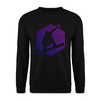 Snowboard Femme Snowboard Homme Snowboarder Snowboard - Sweat-shirt Unisexe - noir - Devant - Alina (178cm) & Michal (187cm)