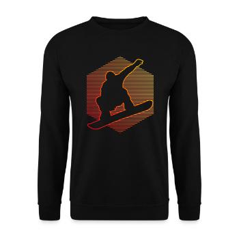 Snowboard hommes snowboard femmes sports d'hiver - Sweat-shirt Unisexe - noir - Devant - Alina (178cm) & Michal (187cm)