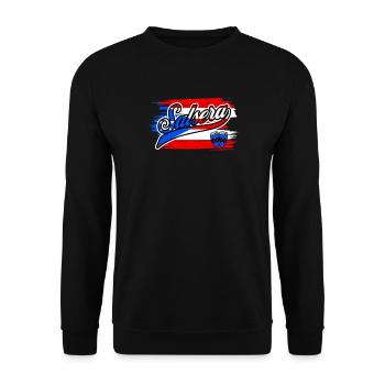 Danseuse de Salsa Salsera Puerto Rico Salsera - Sweat-shirt Unisexe - noir - Devant - Alina (178cm) & Michal (187cm)