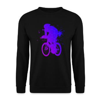 Vélo de route pour femme Vélo de route pour homme Vélo de route Rennradfah - Sweat-shirt Unisexe - noir - Devant - Alina (178cm) & Michal (187cm)