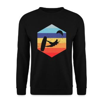 Kitesurfer Kitesurf Homme Kitesurf - Sweat-shirt Unisexe - noir - Devant - Alina (178cm) & Michal (187cm)
