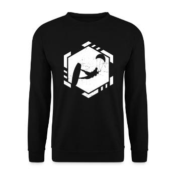 Kiting Kitesurf Kitesurfing Kitesurfer Kite - Sweat-shirt Unisexe - noir - Devant - Alina (178cm) & Michal (187cm)
