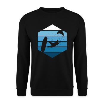Kitesurfeuse Femmes Kitesurf Kitesurf Kitesurf Kitesurf - Sweat-shirt Unisexe - noir - Devant - Alina (178cm) & Michal (187cm)
