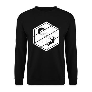 Kitesurf Kiting Femmes Kitesurfing Kitesurfer - Sweat-shirt Unisexe - noir - Devant - Alina (178cm) & Michal (187cm)
