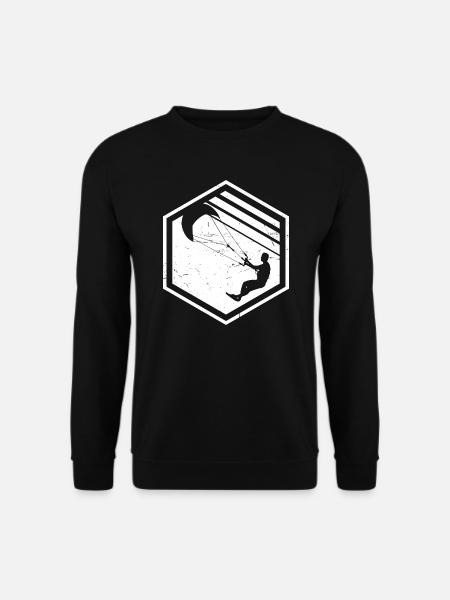 Kitesurfer Herren Kitesurfing Kiten Kitesurfen - Unisex Pullover - Schwarz