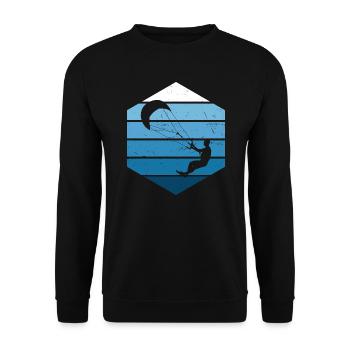 Kitesurfen Kitesurf Kite Kiten Kitesurfer - Sweat-shirt Unisexe - noir - Devant - Alina (178cm) & Michal (187cm)