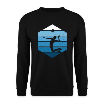 Beach Volleyball Volley Volleyball Player Beach Volley - Unisex Sweatshirt - black - Front - Alina (178cm) & Michal (187cm)