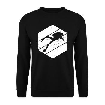 Plongée Scuba Divers Diver Ladies - Sweat-shirt Unisexe - noir - Devant - Alina (178cm) & Michal (187cm)