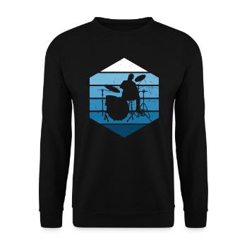 Drummer Drummer Drummer Men - Unisex Sweatshirt - black - Front - Alina (178cm) & Michal (187cm)
