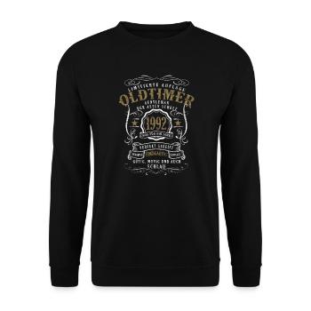 30 Birthday Oldtimer Gentleman Vintage 1992 - Sweat-shirt Unisexe - noir - Devant - Alina (178cm) & Michal (187cm)