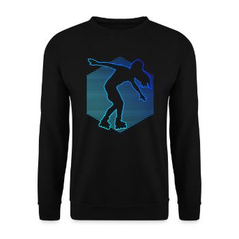 Patins à roulettes pour hommes RollerSkate Roller Skate - Sweat-shirt Unisexe - noir - Devant - Alina (178cm) & Michal (187cm)