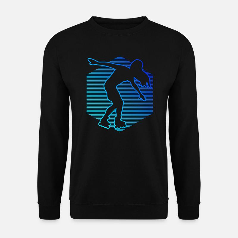 Herren Roller Skates Rollerskate Rollschuh - Unisex Pullover - Schwarz