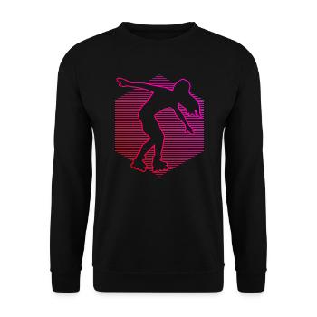 Rollerskaten Roller Skates Rollerskate Roller Skat - Sweat-shirt Unisexe - noir - Devant - Alina (178cm) & Michal (187cm)