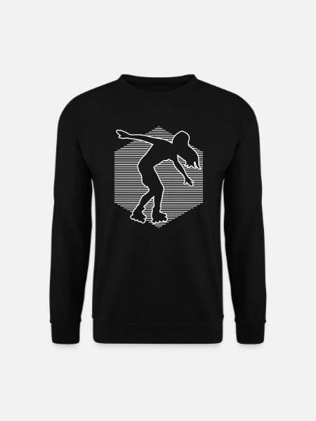 Rollschuhlaufen Rollerskaten Rollschuh Rollerskate - Unisex Pullover - Schwarz