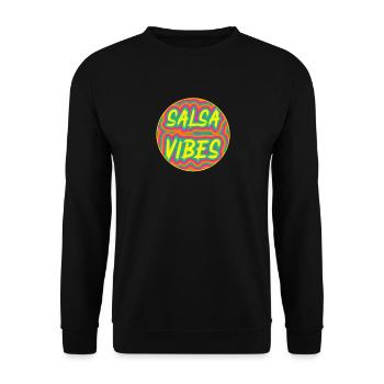 Salsa Vibes Salsa Musik und Salsa Tanz - Unisex Pullover - Schwarz - Vorne - Alina (178cm) & Michal (187cm)