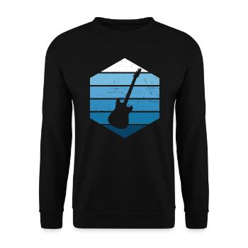 Guitariste Guitariste Guitariste Hommes Femmes - Sweat-shirt Unisexe - noir - Devant - Alina (178cm) & Michal (187cm)