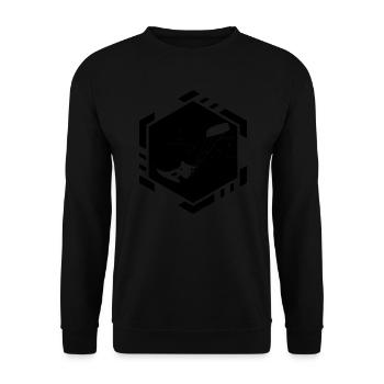 Men's Kitesurfing Kitesurfer Kiten Kitesurf - Unisex Sweatshirt - black - Front - Alina (178cm) & Michal (187cm)