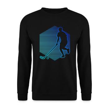 Hockey féminin Floorball Floorball Jeux de floorball - Sweat-shirt Unisexe - noir - Devant - Alina (178cm) & Michal (187cm)