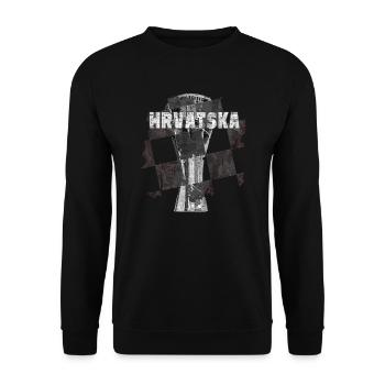 Hrvatska Vukovar Vodotoranj Kroatien - Unisex Pullover - Schwarz - Vorne - Alina (178cm) & Michal (187cm)