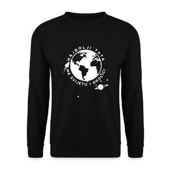Najbolji tata na Svijetu - Unisex Sweatshirt - black - Front - Alina (178cm) & Michal (187cm)