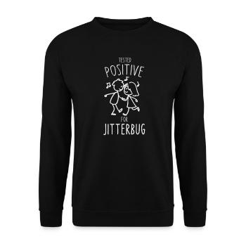 Lindy Hop Swing Tested positive for Jitterbug - Sweat-shirt Unisexe - noir - Devant - Alina (178cm) & Michal (187cm)