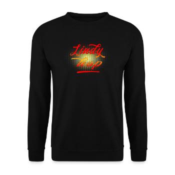 Lindy Hop Dance Swing Tanz - Unisex Pullover - Schwarz - Vorne - Alina (178cm) & Michal (187cm)